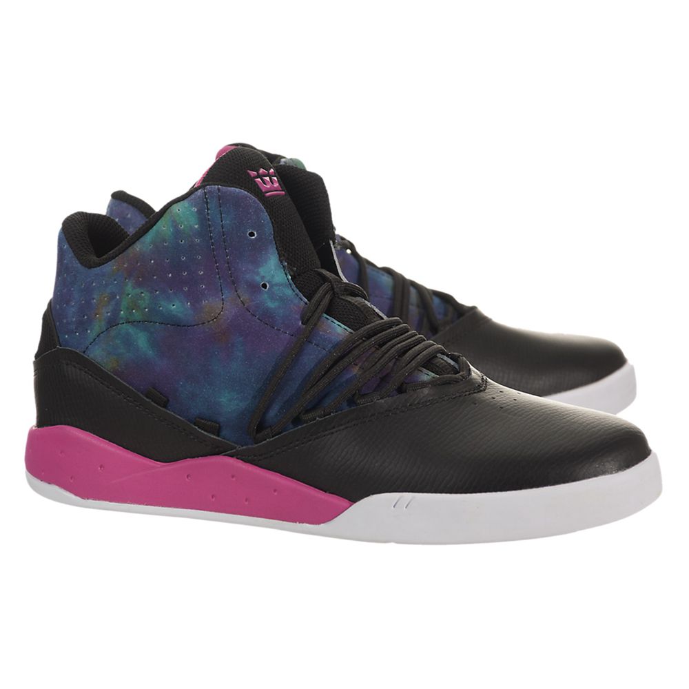 Baskets Supra Estaban Noir Multicolore Black/Blue-Magenta Homme | SPP-37618772